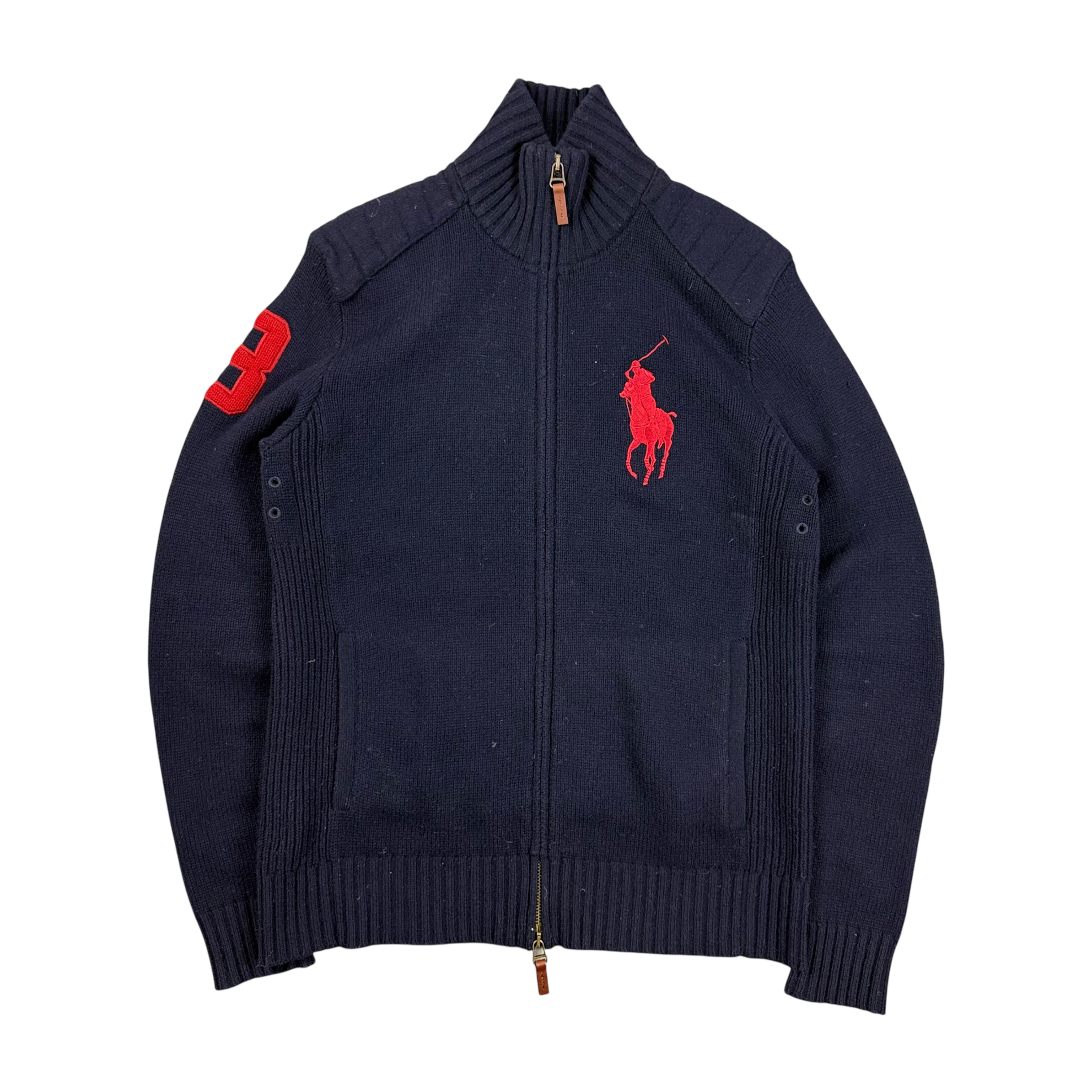 Ralph Lauren Big Pony Vintage Strickjacke (XS)